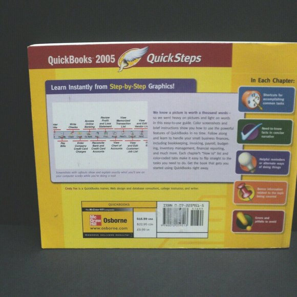 Quickbooks 2005 Paperback Quick Steps (2005) Cindy Fox - Picture 3 of 3